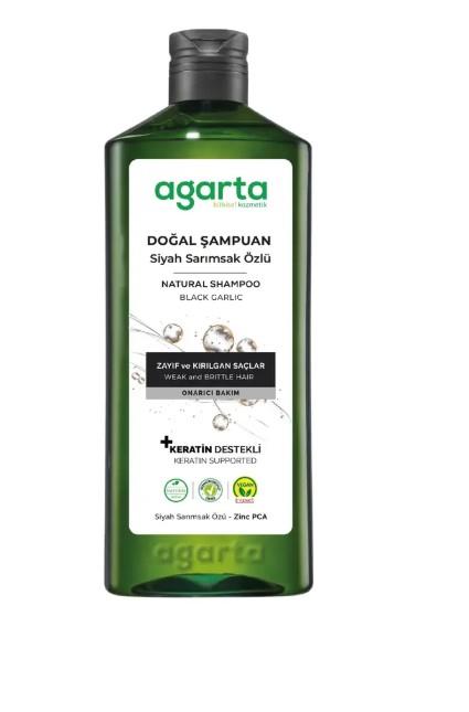 Agarta Doğal Saç Dökülmesine Karşı Siyah Sarımsaklı Şampuan 400 ml