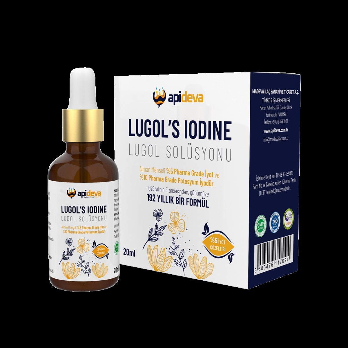 Apideva %5 LÜGOL SOLÜSYONU