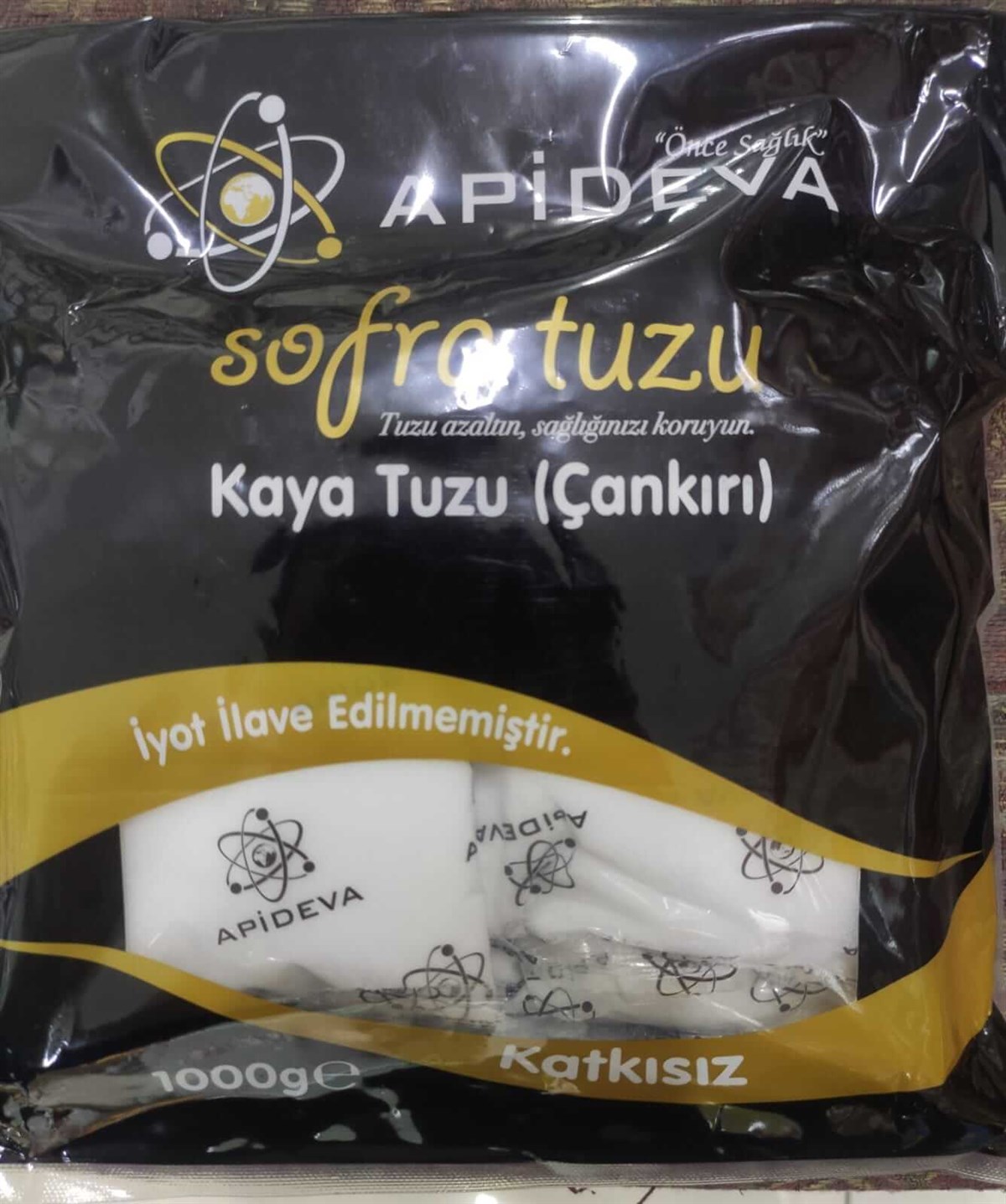 Apideva Çankırı Kaya Sofra Tuzu 1KG
