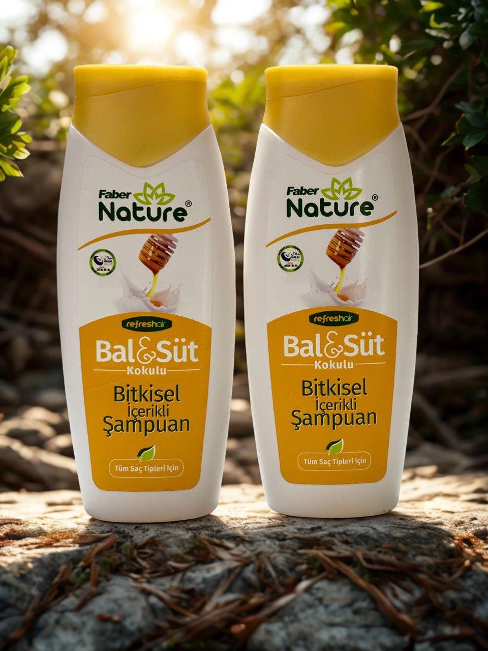 Faber Naturex Bitkisel Şampuan 400Ml (Ballı/Sütlü) * 2li Set
