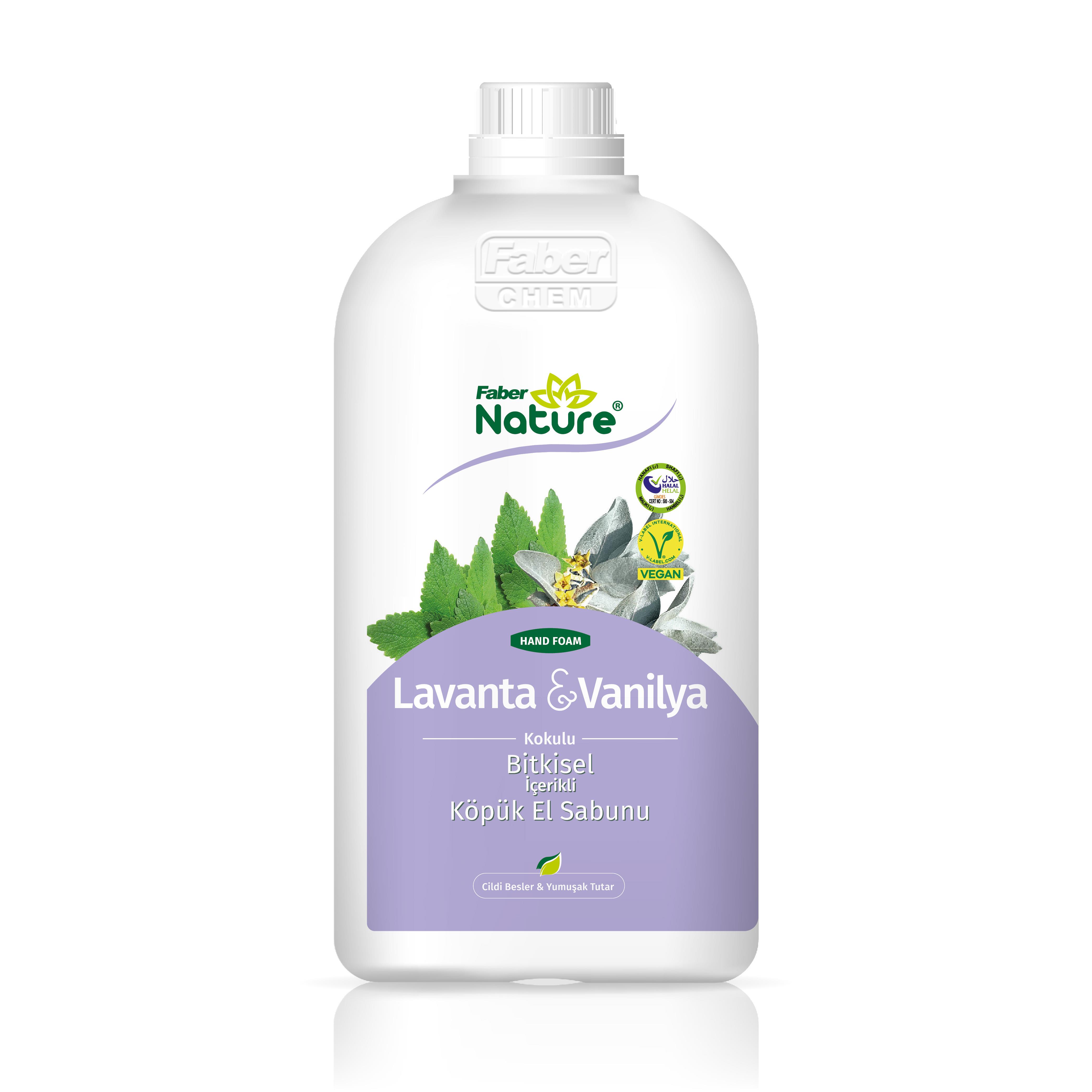 Faber Naturex Lavanta & Vanilya - Bitkisel Esaslı Köpük El Sabunu 2.5 LT