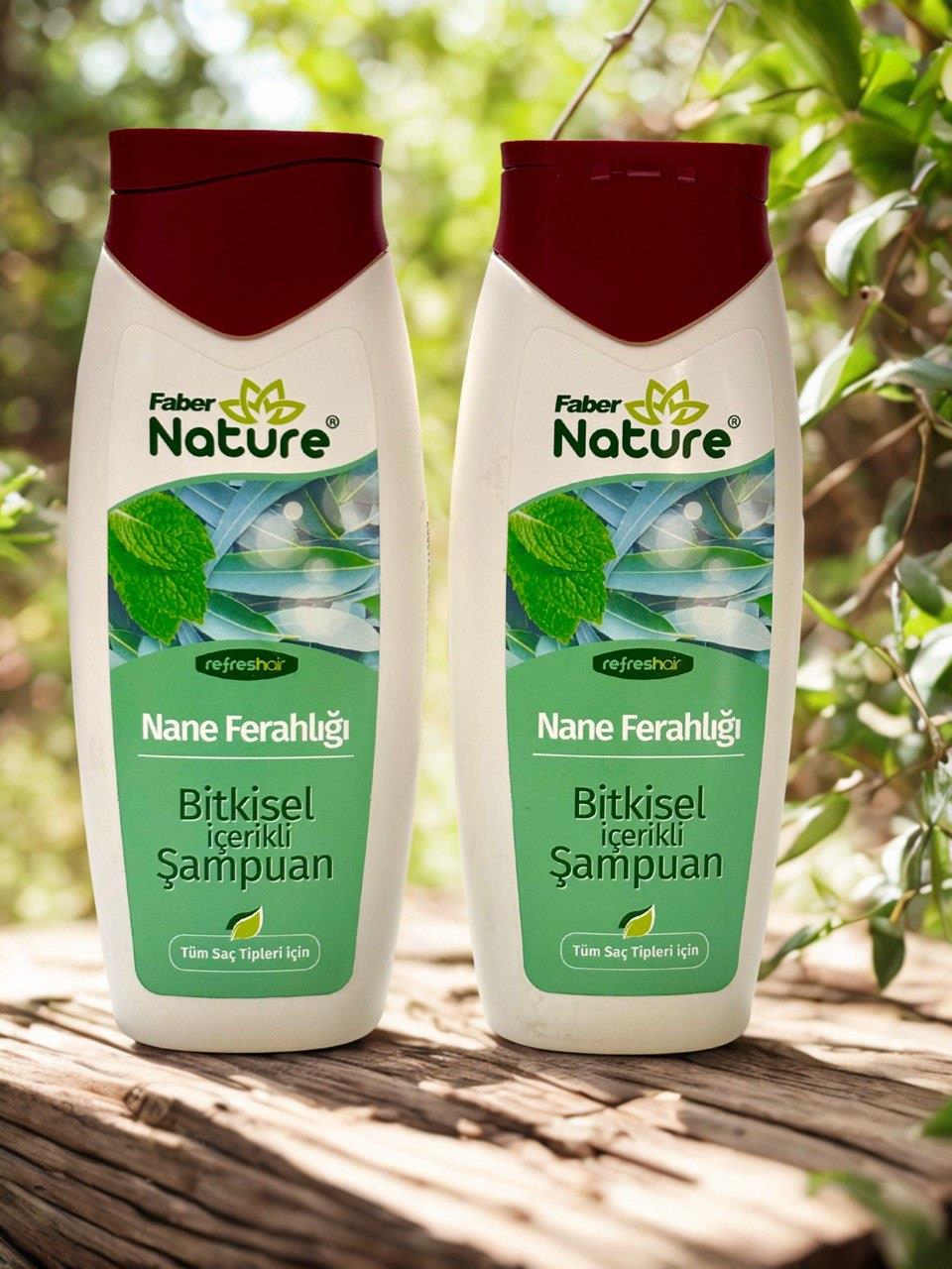 Faber Naturex Nane Ferahlığı Saç Şampuanı 400ml*2li Set
