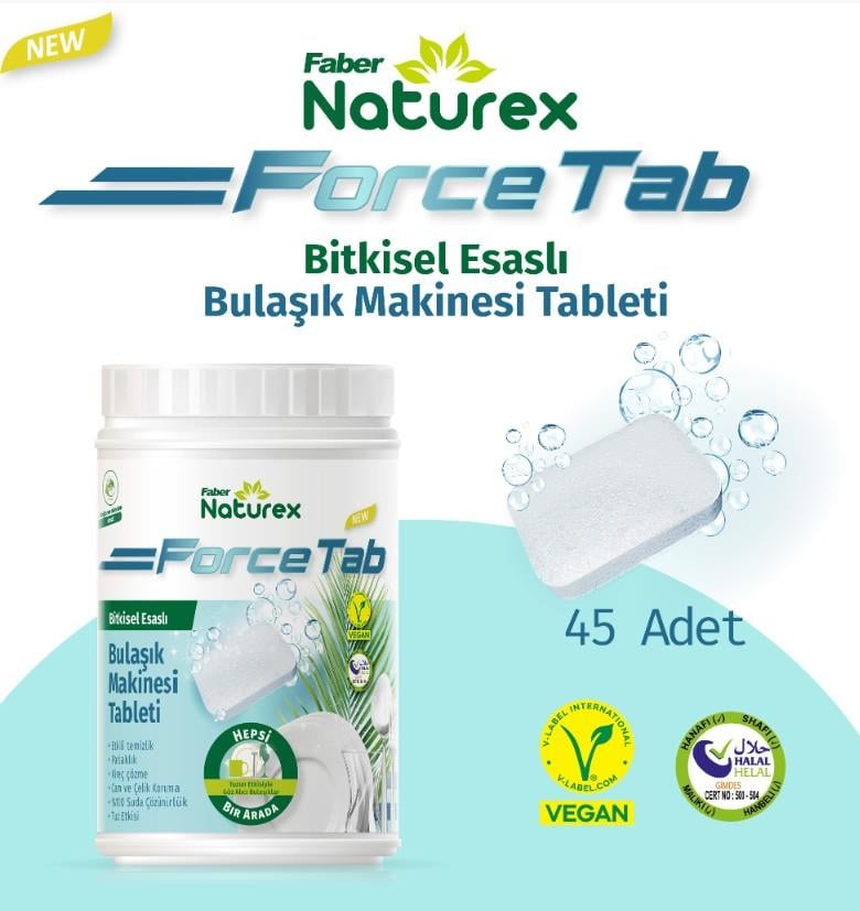 Faber Naturex Tri Power Bulaşık Makinesı Yıkama Tableti (36'lık Tablet Kutu)