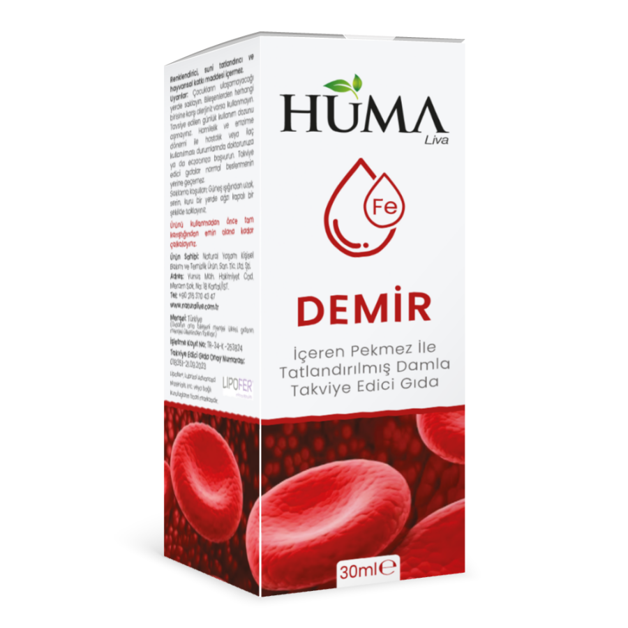 Huma Liva Pekmezli Demir Damla (MİKROENKAPSÜLE) 30 ML