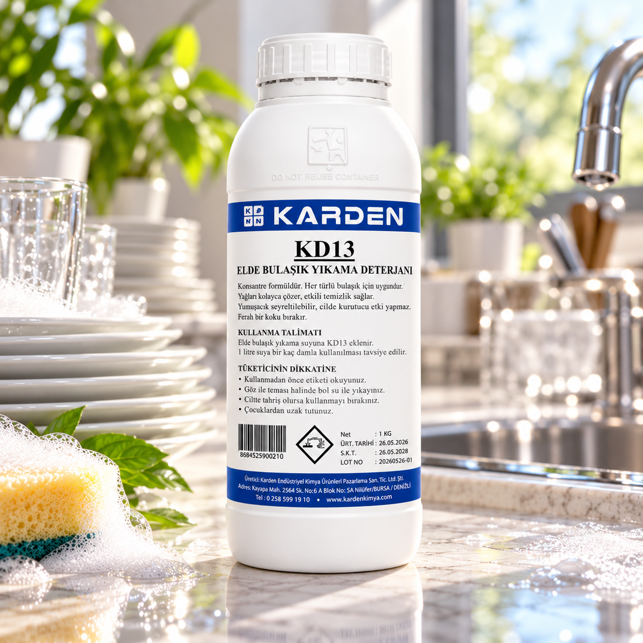 Karden Elde Bulaşık Deterjanı 1 Lt