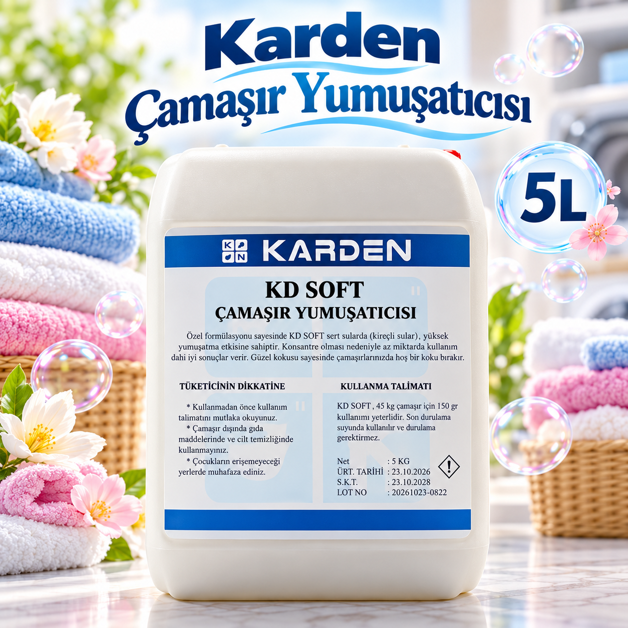 Karden Soft Çamaşır Yumuşatıcısı 5 Lt