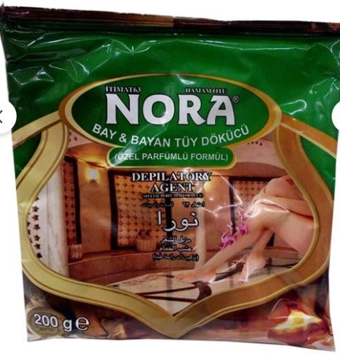 Nora Özel Parfümlü Koku Tüy Dökücü Toz Hamam Otu Tozu 200Gr 