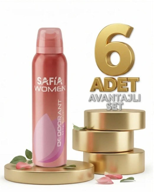 Safia Doğal Kadın Deodorant Taze Esinti 6x150 Ml