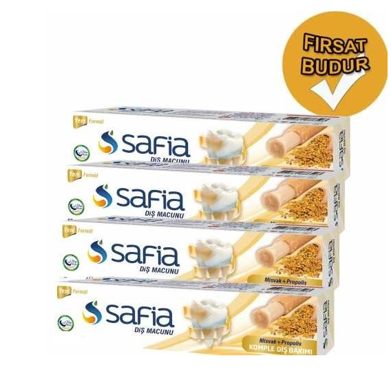 Safia Misvak Diş Macunu 100ml 4,lü Set