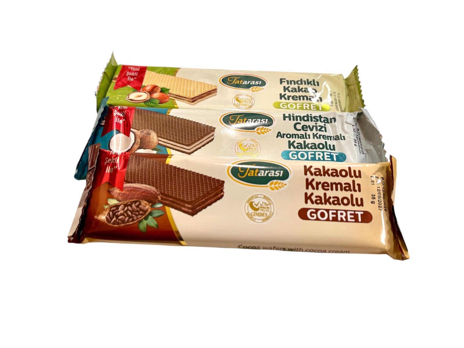 Tatarası Fındıklı H.cevizli Kakaolu Karışık Gofret Set 35gr 3lü Set