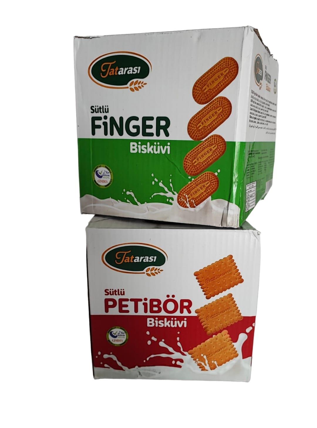 Tatarası Sütlü Petibör & Finger Bisküvi Set 1000gr