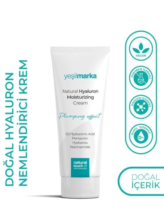 Yeşilmarka Tüm Cilt Tipleri İçin Su Bazlı Hyaluron Nemlendirici Yüz Kremi 50ml