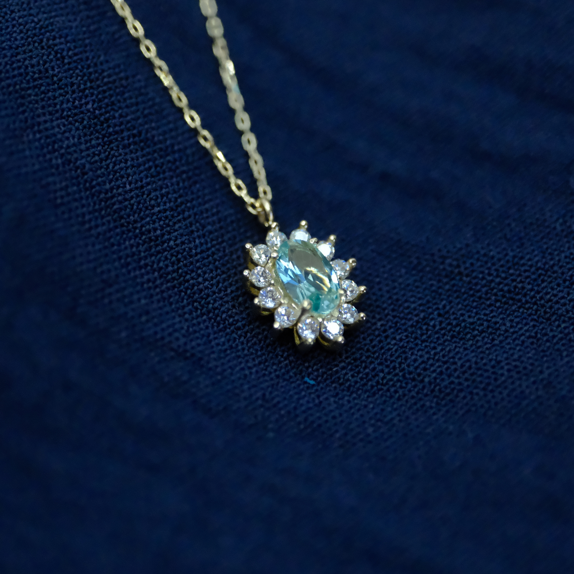 FasekGoldGÜMÜŞGümüş Kolye - Green Topaz 0.90 CT (Nano Yeşim Taşı) 925 Ayar Gümüş Kolye - Hediyelik Gümüş Kolye