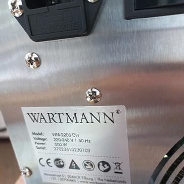 2. El Wartmann Paslanmaz Çelik Meyve Ve Sebze Kurutma Makinesi - WM-2206 DH