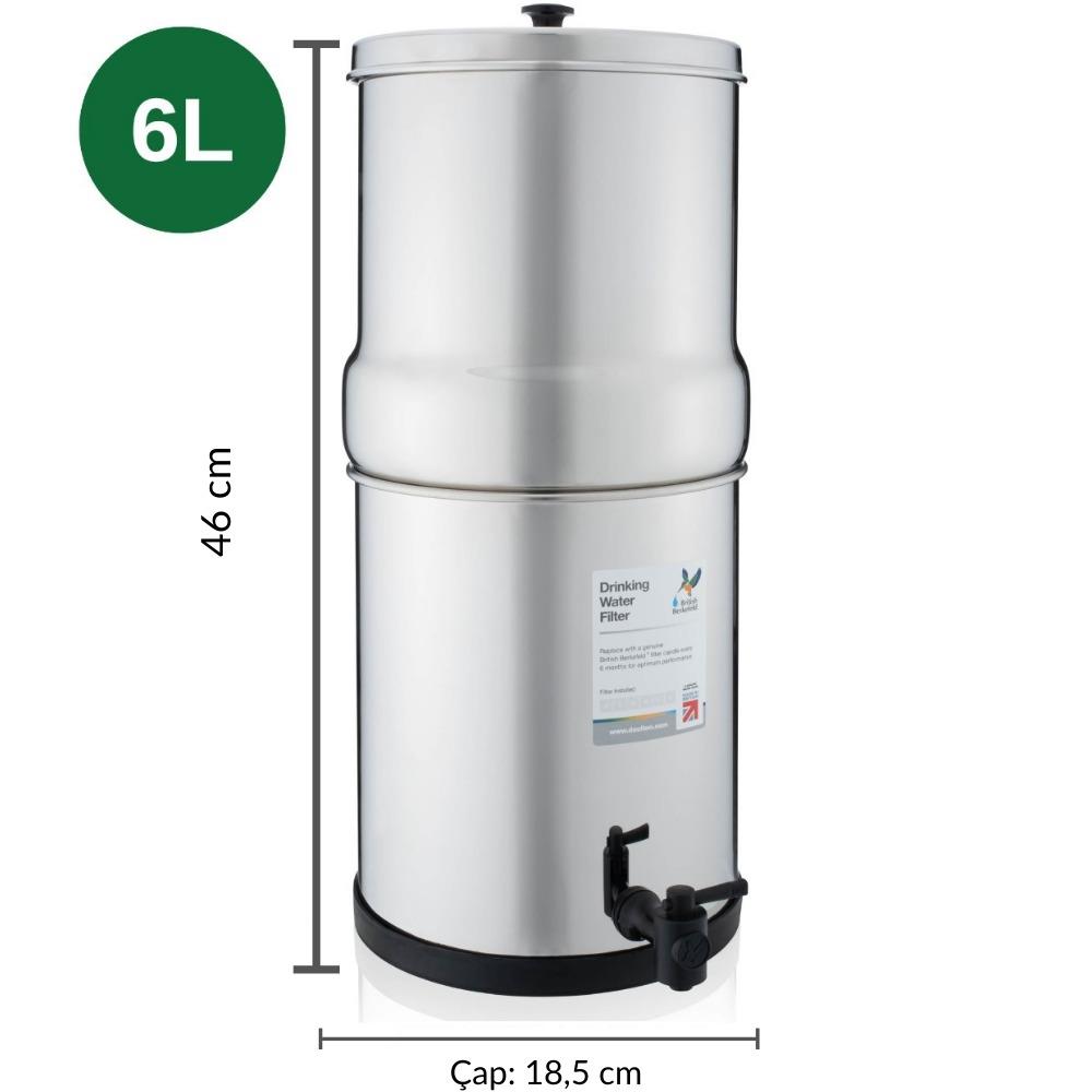 British Berkefeld - 6 Lt Portatif Su Arıtma Cihazı – 2 Filtre - W9361136
