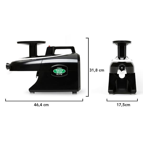 Tribest - Greenstar Elite Soğuk Sıkım Meyve Ve Sebze Sıkacağı - GSE-5010-F-Siyah