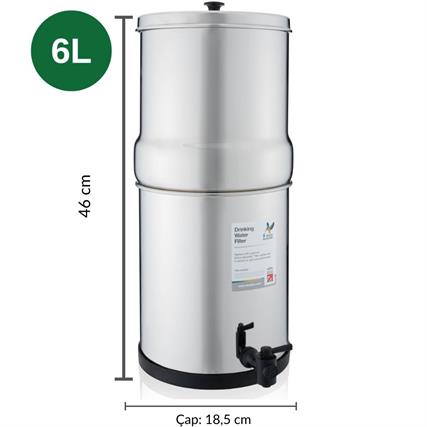British Berkefeld - 6 Lt Portatif Su Arıtma Cihazı – 2 Filtre - W9361136