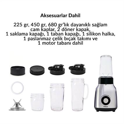 2. El Tribest - Cam Personal Blender,0,67 hp,500W,600-400-200 ml Kap - PBG-5050-C