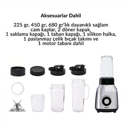 2. El Tribest - Cam Personal Blender,0,67 hp,500W,600-400-200 ml Kap - PBG-5050-C