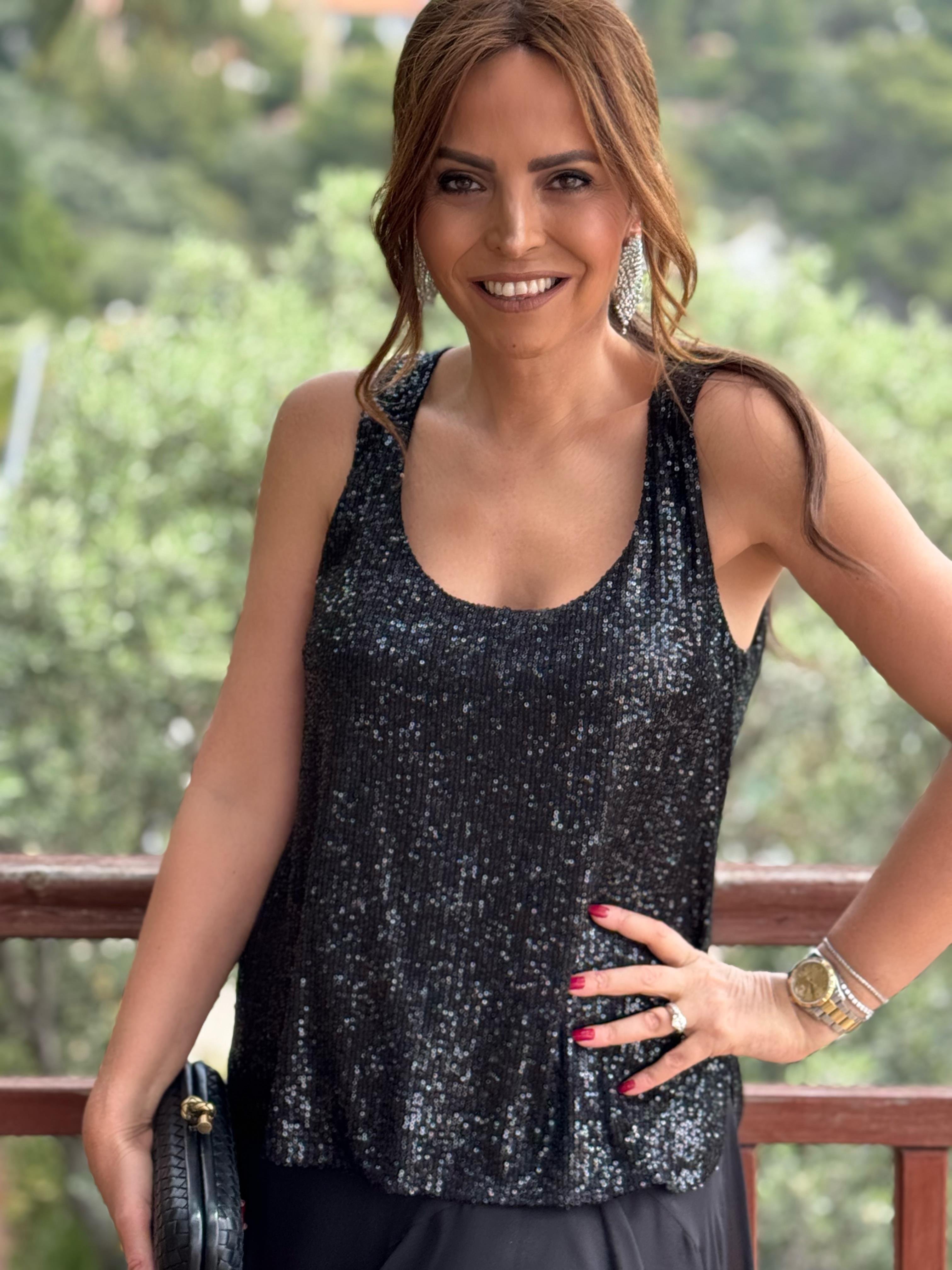 Norma Bluz Siyah-Modalody-Büyük Beden Bluzlar