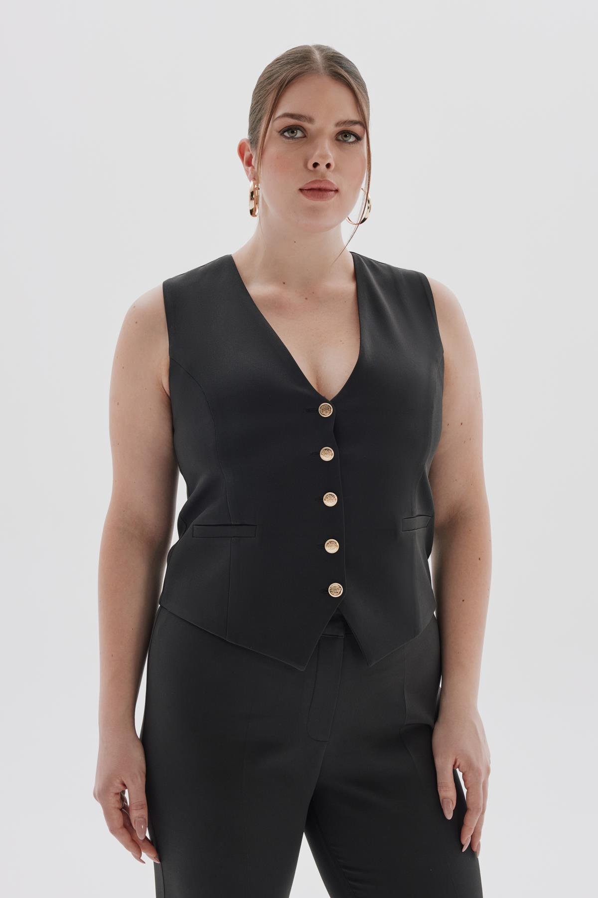 Roberta Yelek Siyah-Modalody-Yelek