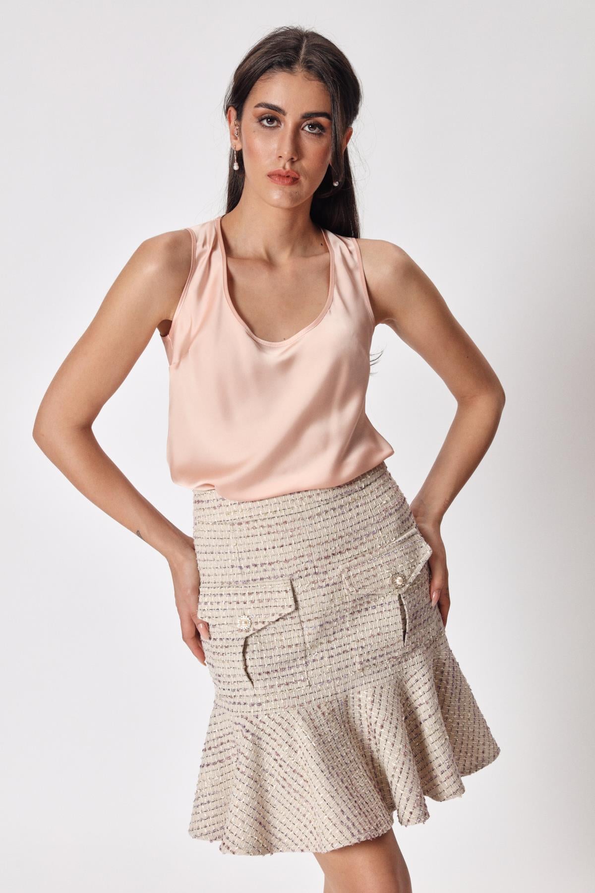 Viva Bluz Blush-Modalody-Büyük Beden Bluzlar
