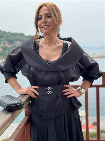 İsabela Ceket Siyah-Modalody-Büyük Beden Ceketler