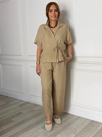 Mila Pantolon Bej-Modalogy-Pantolon