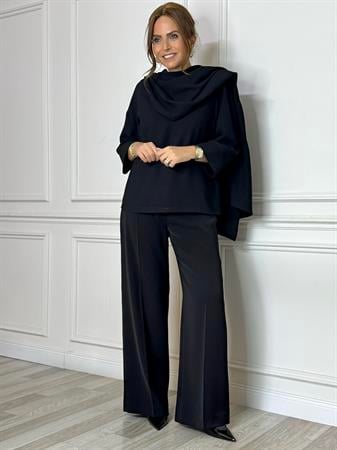 Petra Bluz Siyah-Modalody-Bluz