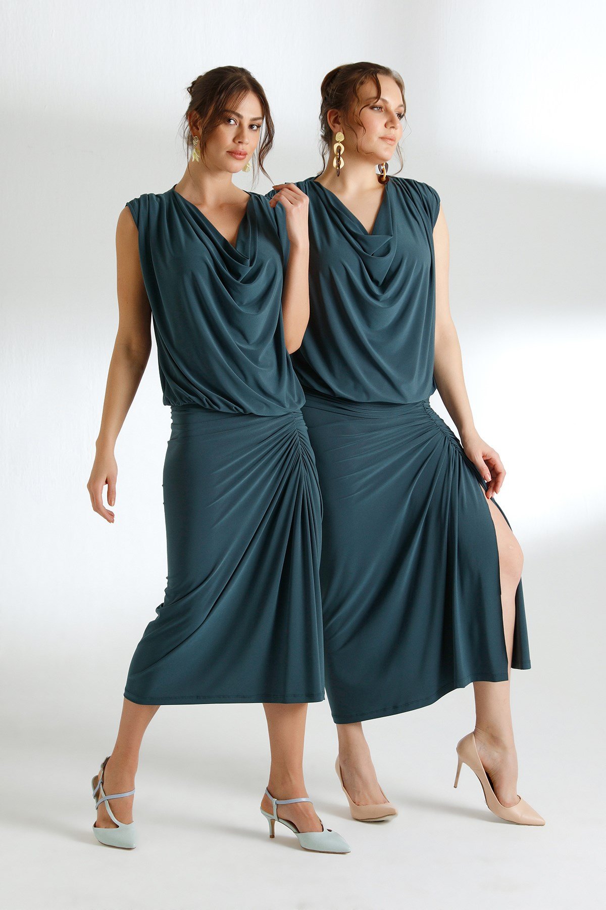 Cruz Skirt Green-Modalody-Skirts