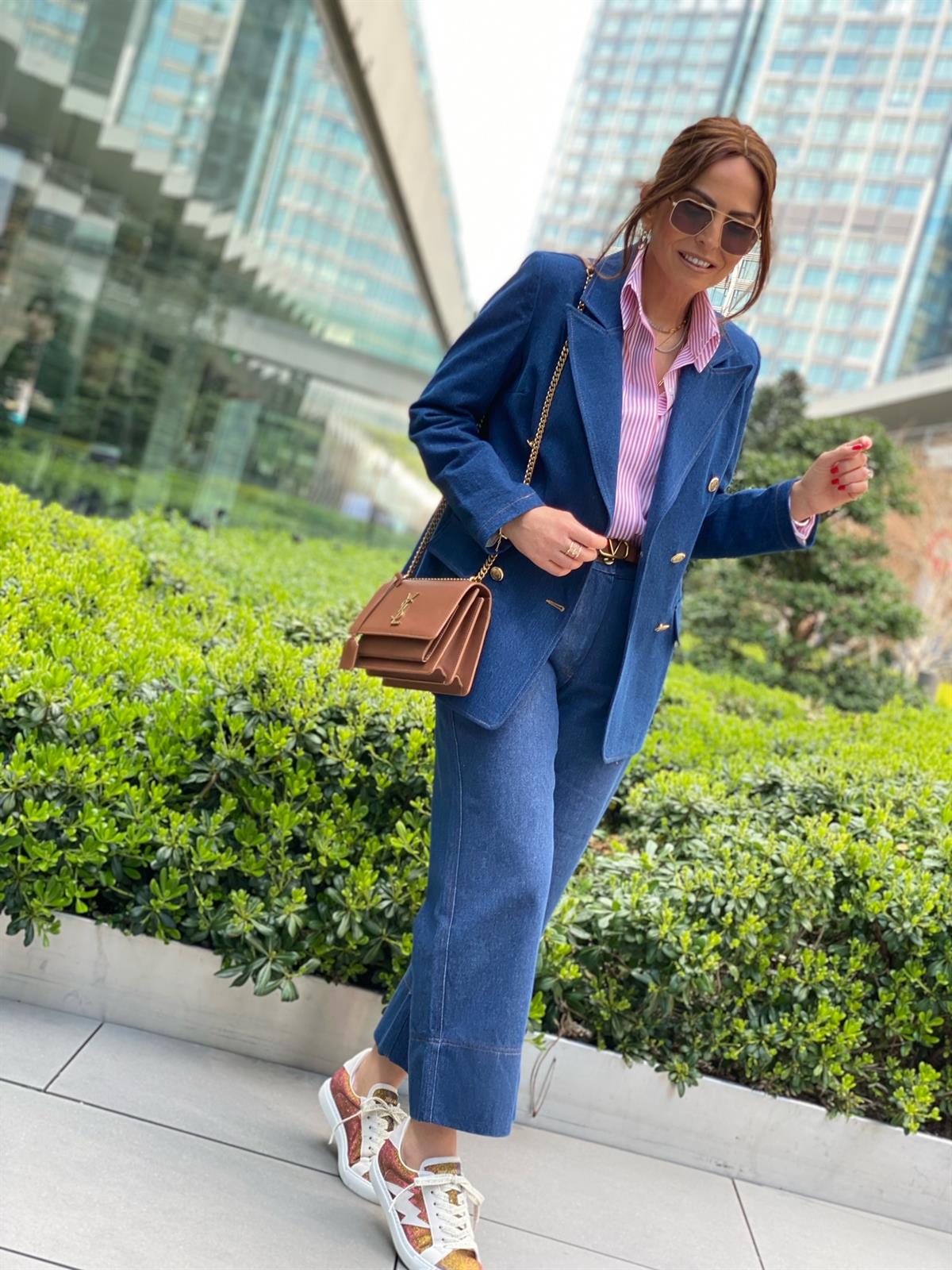 Denim Ceket-Modalody-Plus Size Jackets