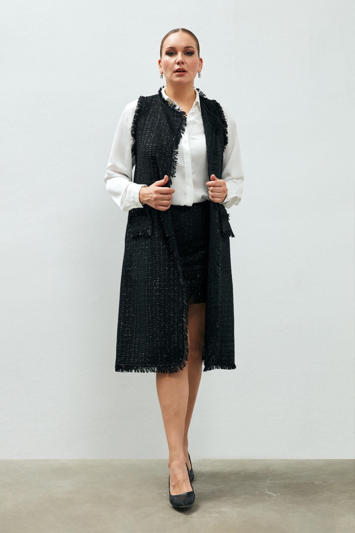 Diana Yelek Siyah-Modalogy-Yelek