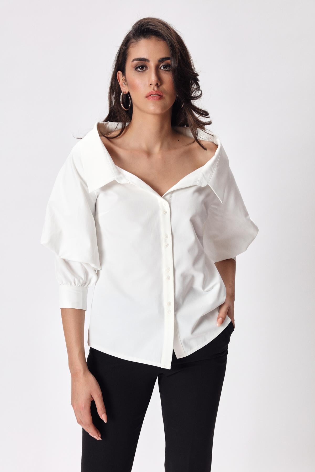 Jenny Shirt Cream-Modalody-Shirts