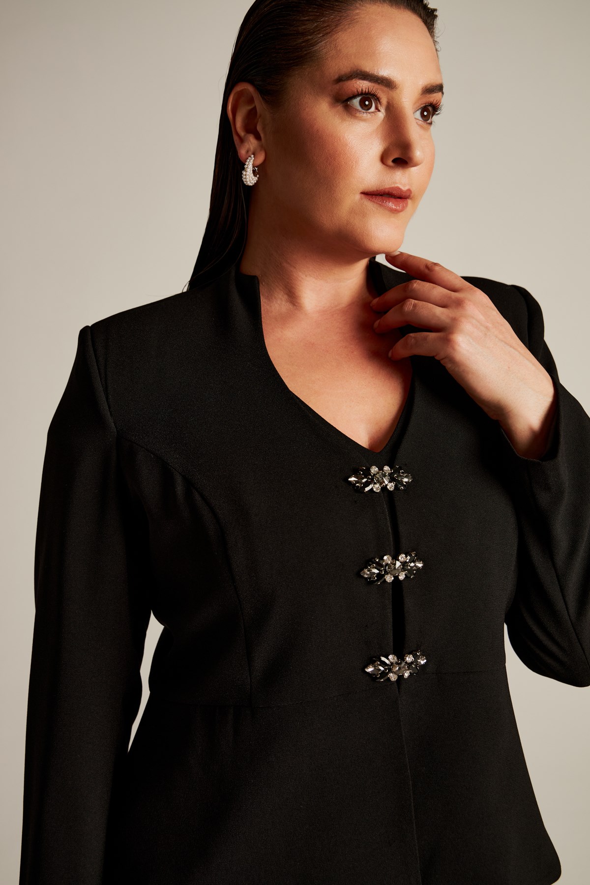 Maria Ceket Siyah - Özel tasarım abiye ceket | Ceket | Modalogy