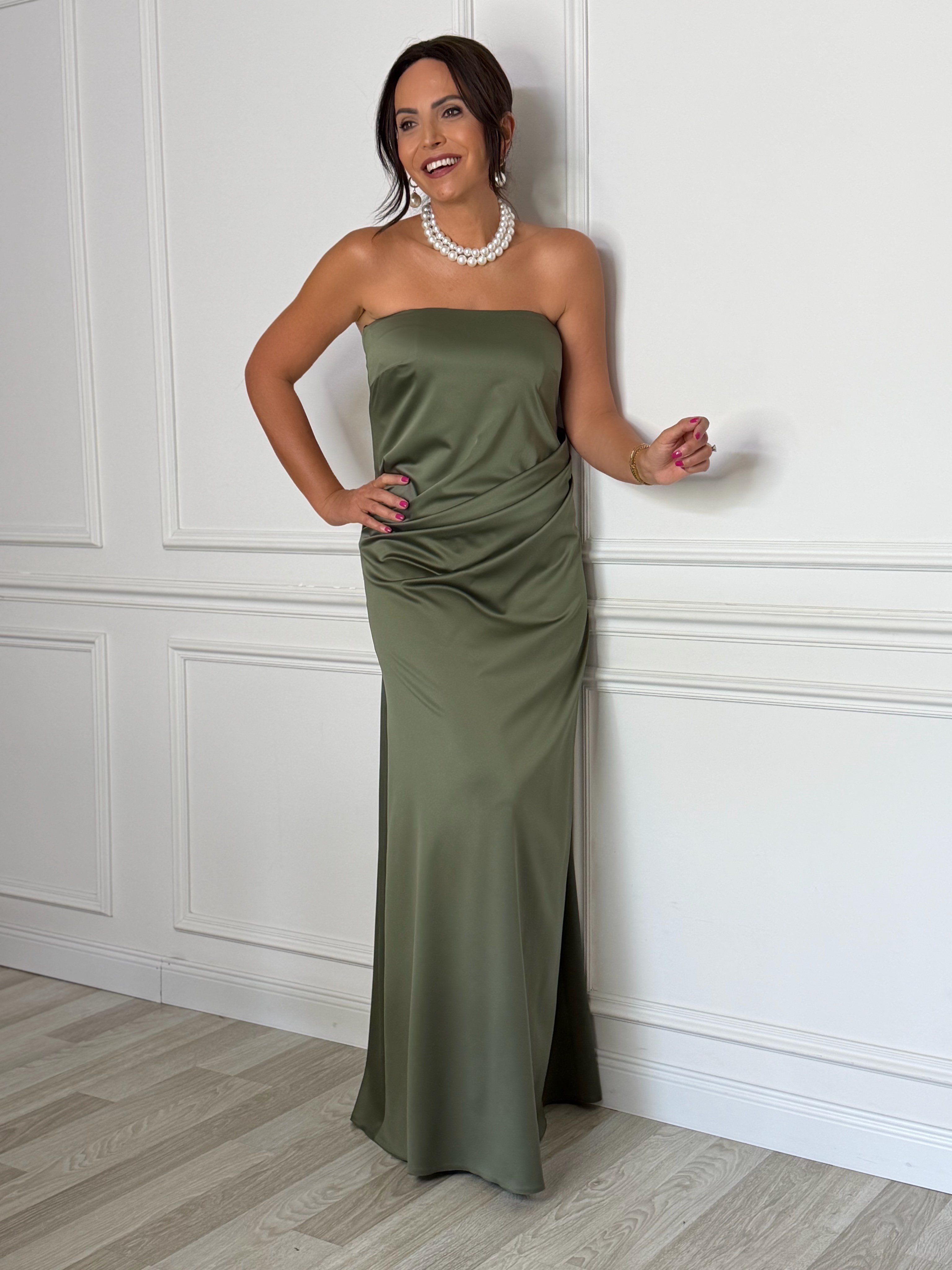 Nora Elbise Haki-Modalody-Evening Dresses