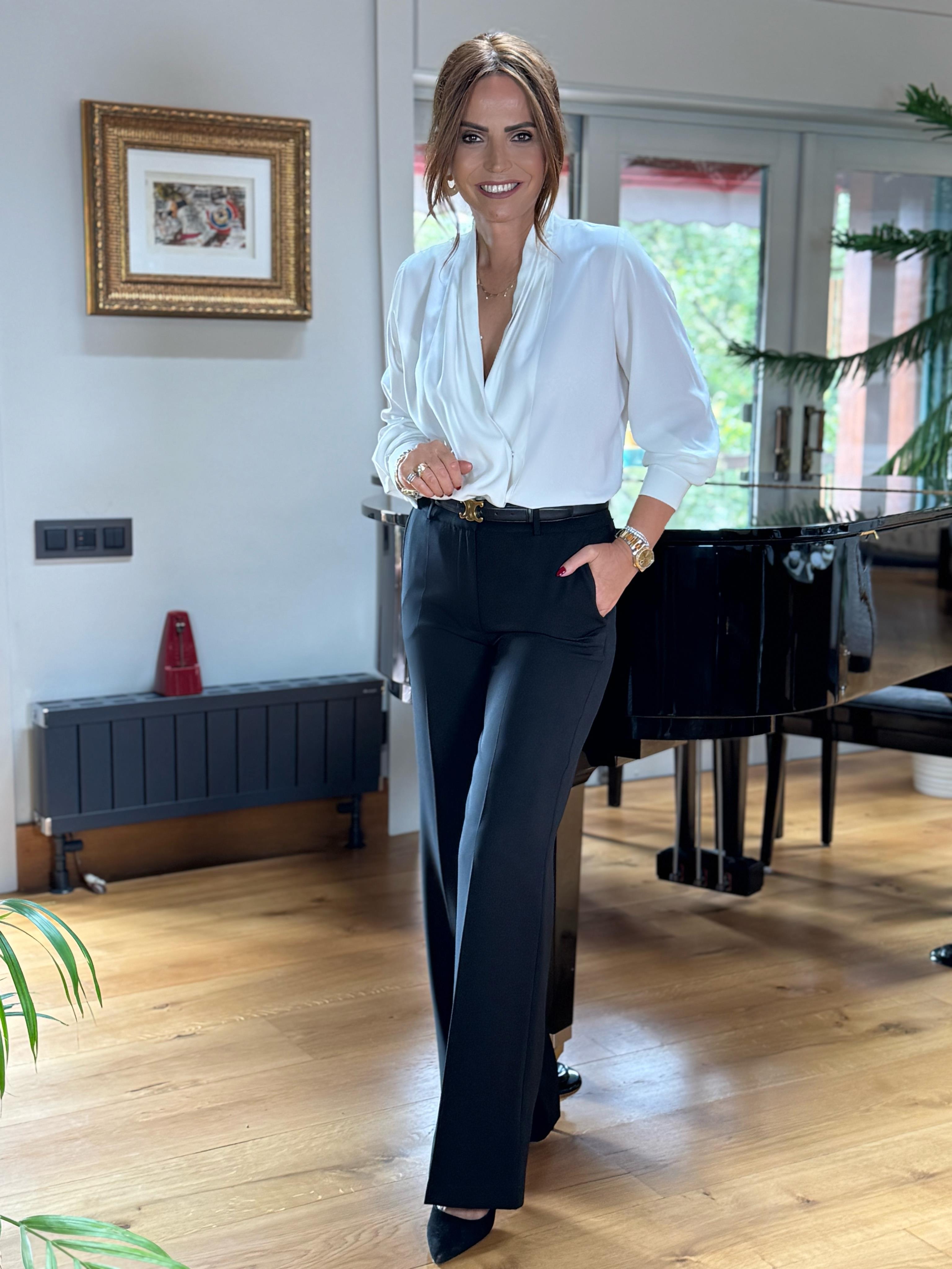 Punto Pantolon Siyah-Modalogy-Trousers