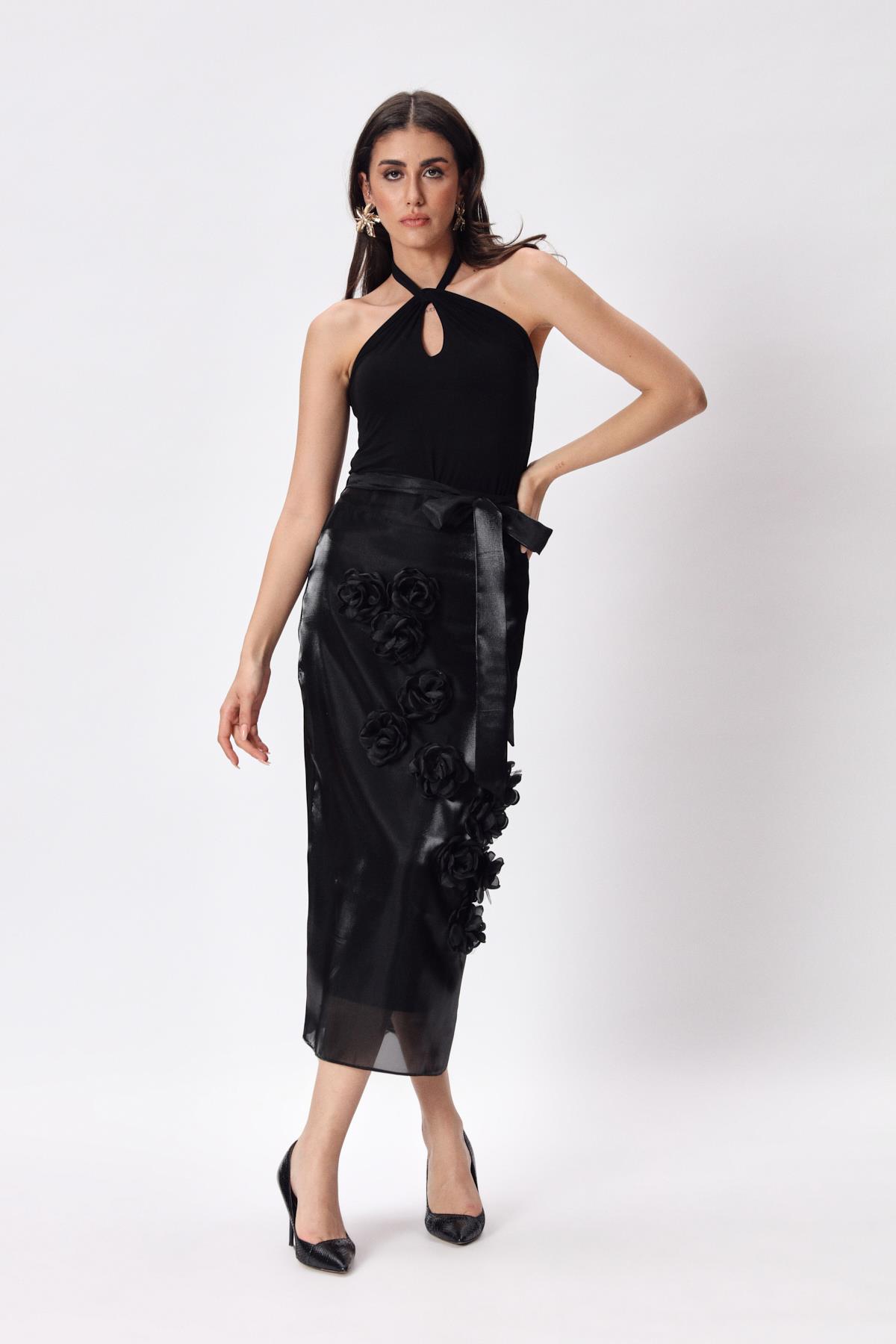 Valerie Skirt Black-Modalody-Plus Size Evening Gowns