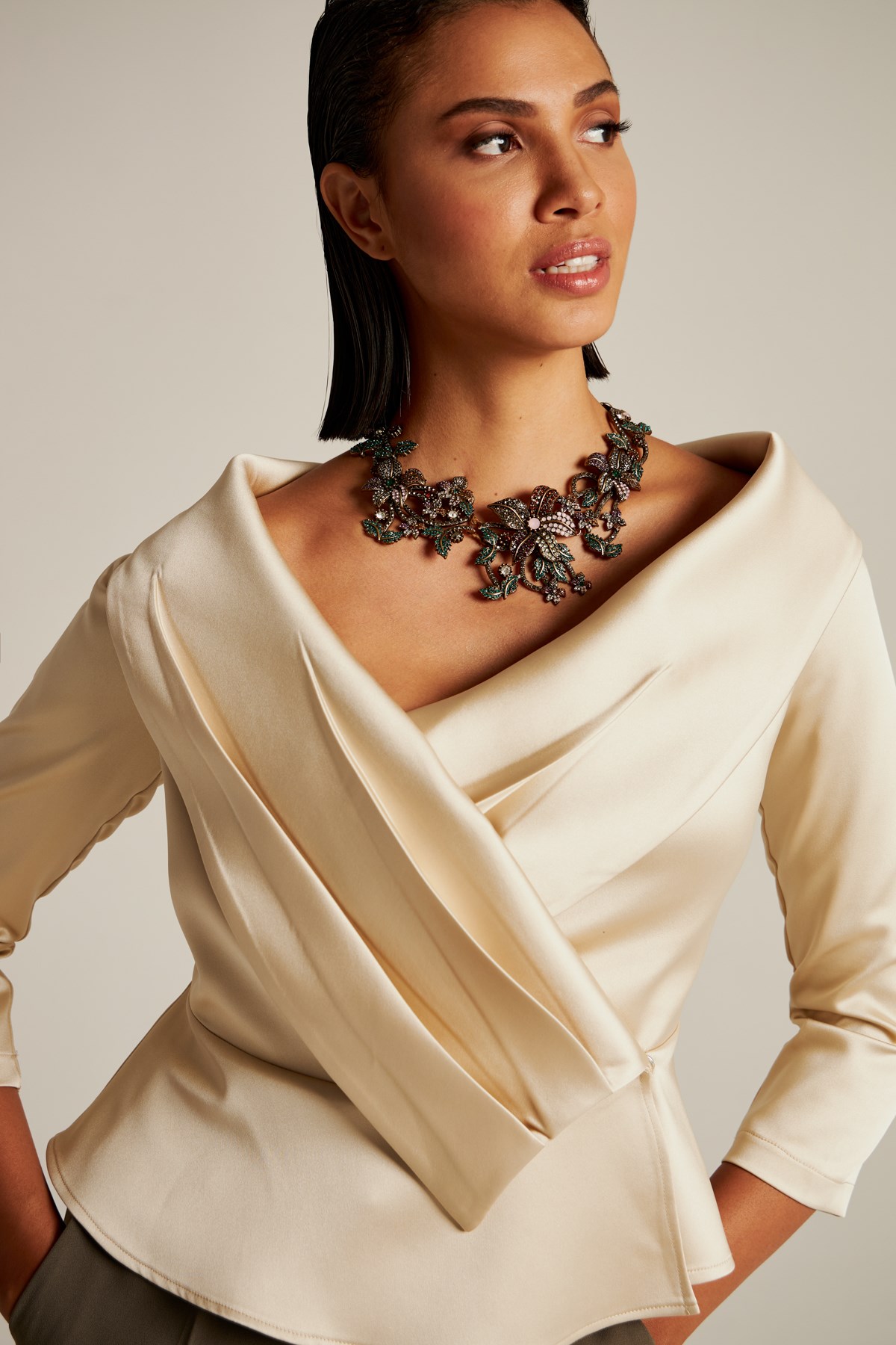 Victoria Jacket Gold-Modalody-Plus Size Jackets