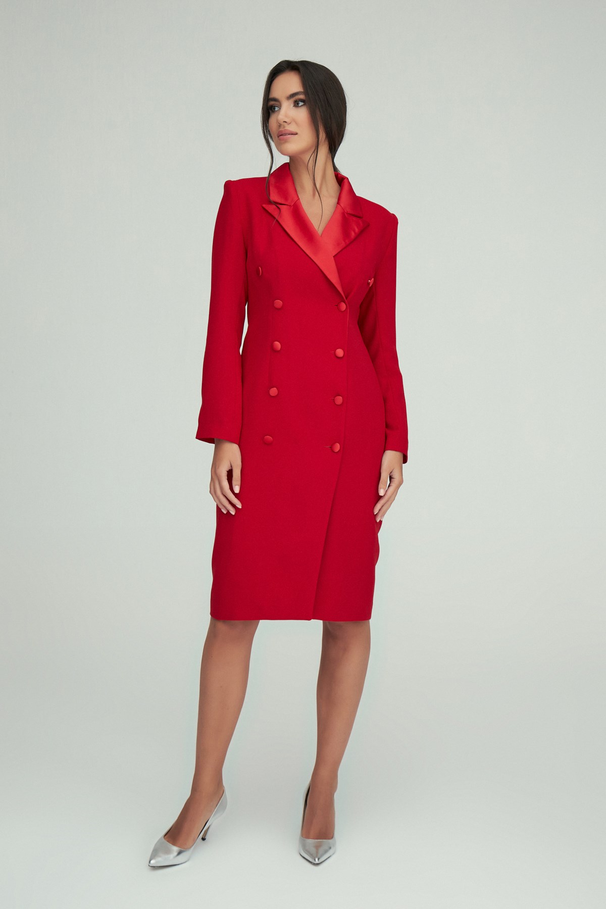 Viyana Elbise Kırmızı - Ceket elbise | Elbise | Modalogy