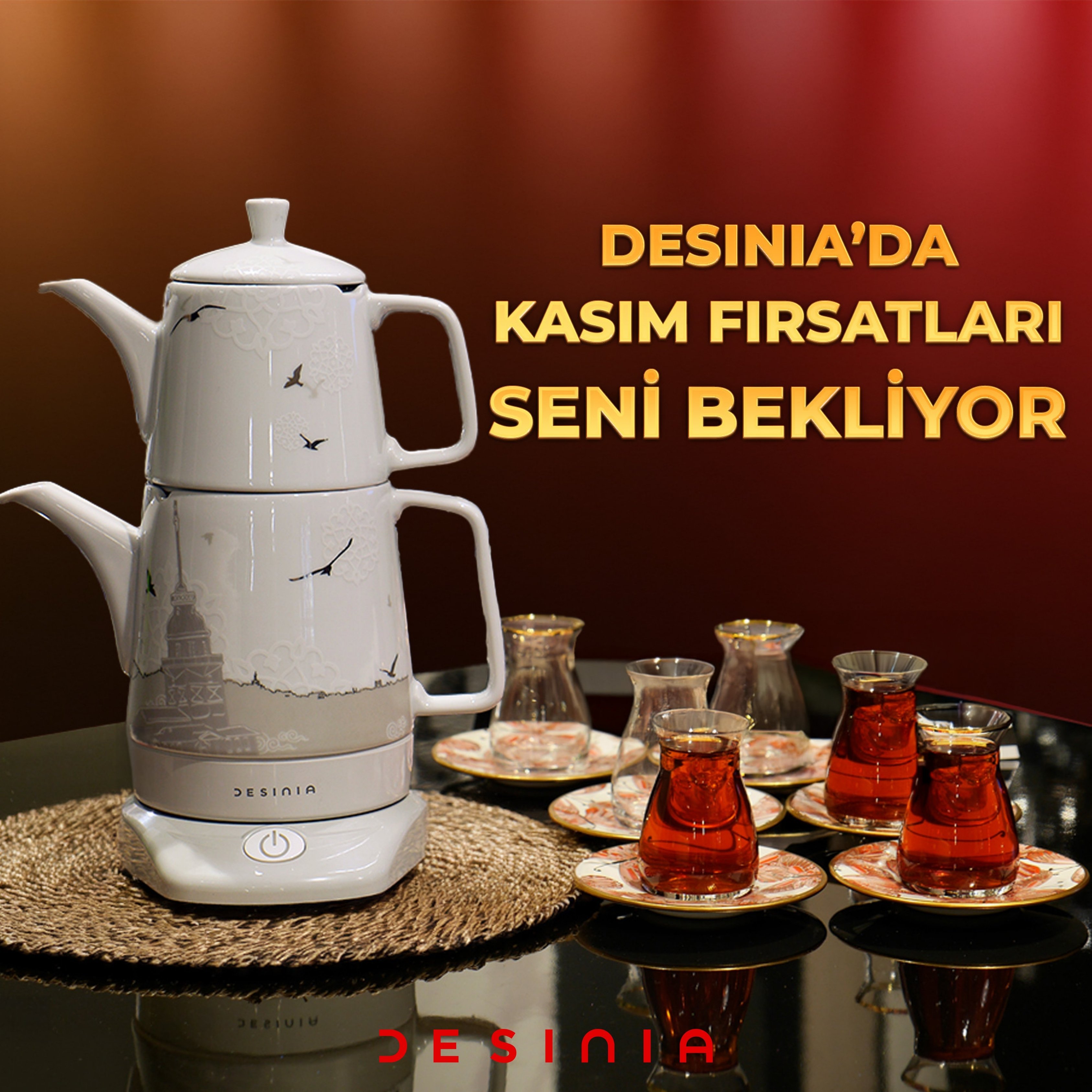 Black Friday Fırsatları ile Tamamı Porselen Çay Makinelerinde Büyük İndirim