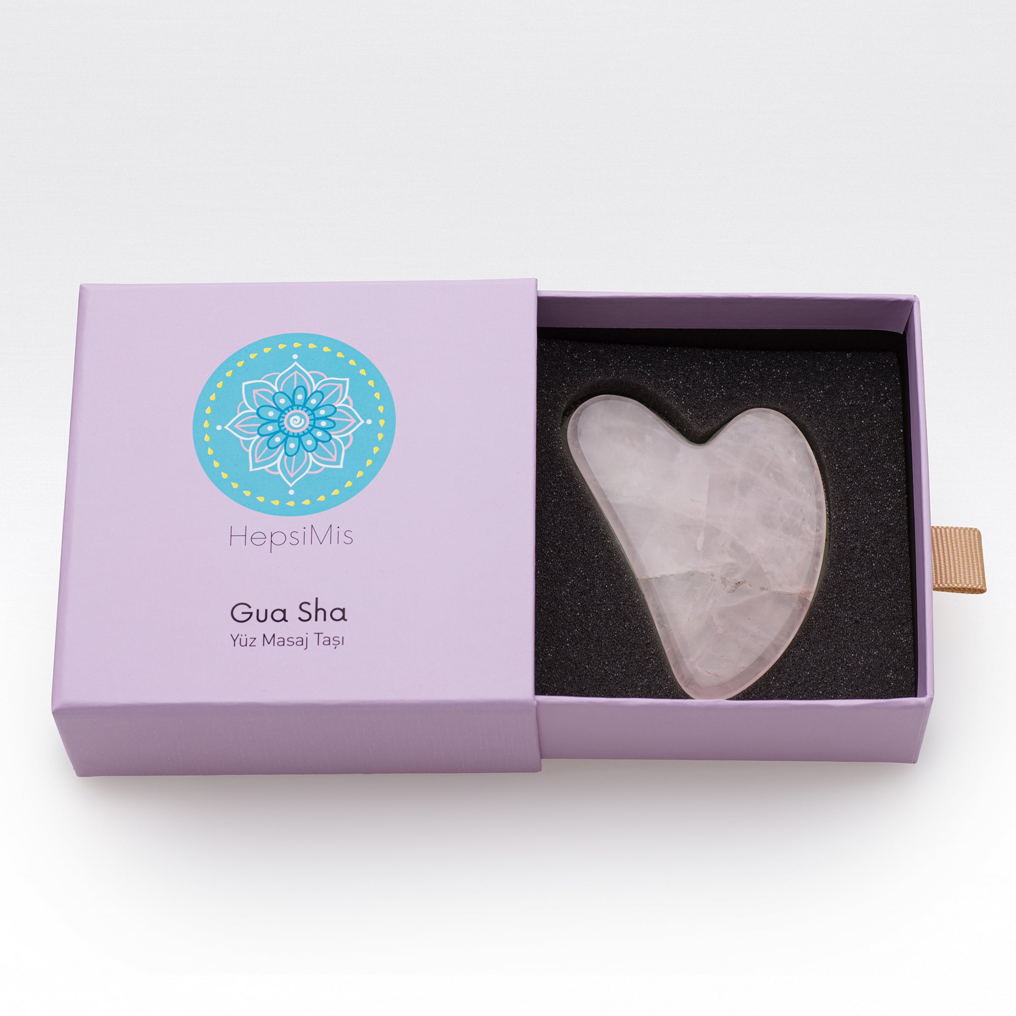 Gua Sha Yüz Masaj Taşı (Rose Kuvars)