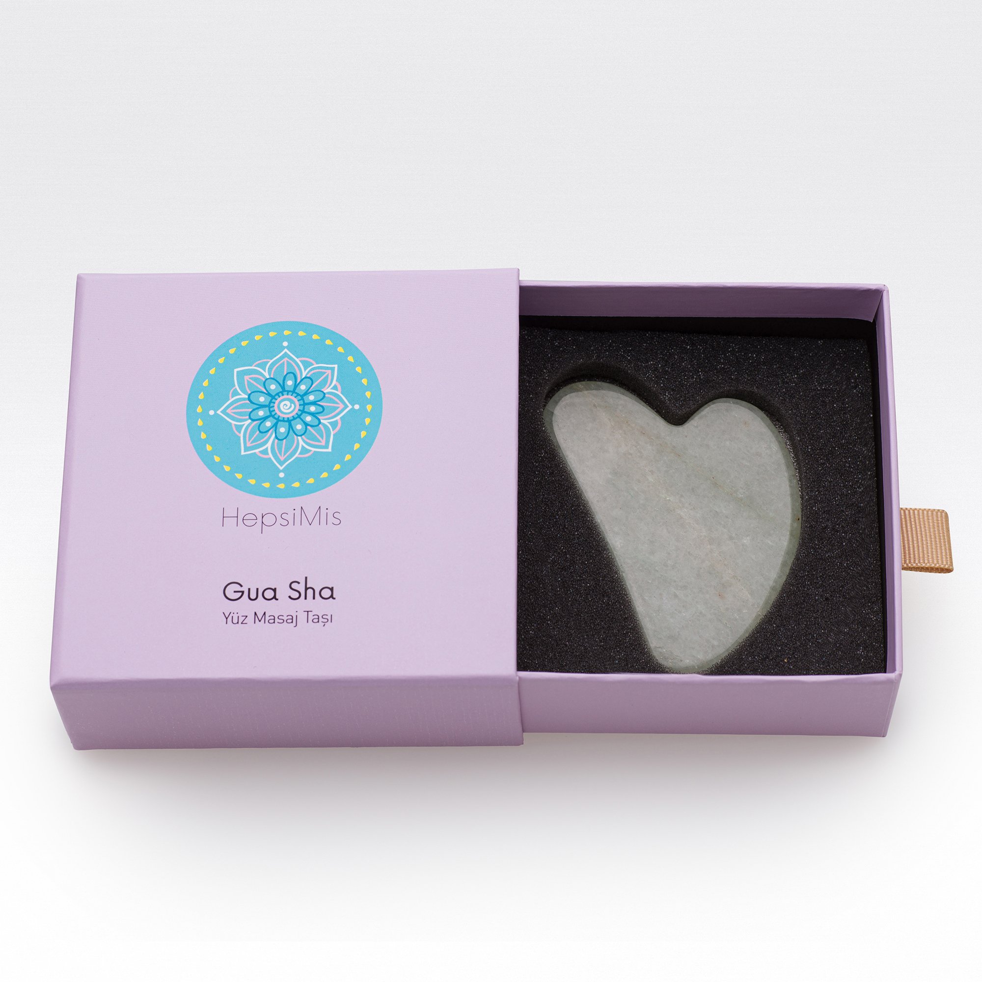 Gua Sha Yüz Masaj Taşı Yeşil (Aventurin)