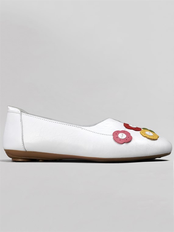Beety Kadın 142710 Yazlık Babet Ayakkabı-Beyaz