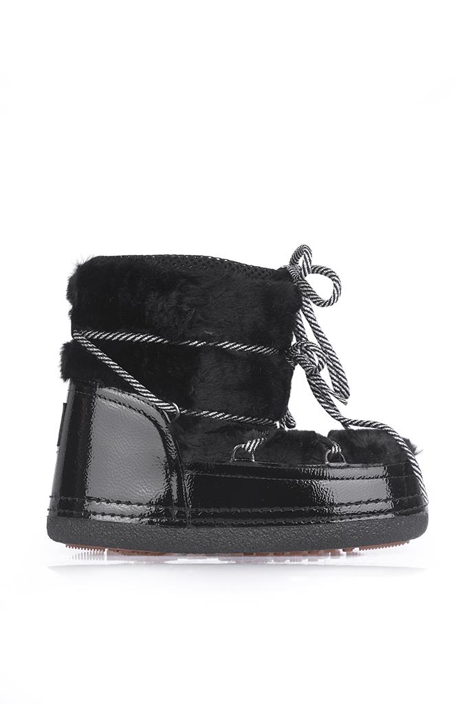 Exclusive Serisi Siyah Kadın Kar Botu