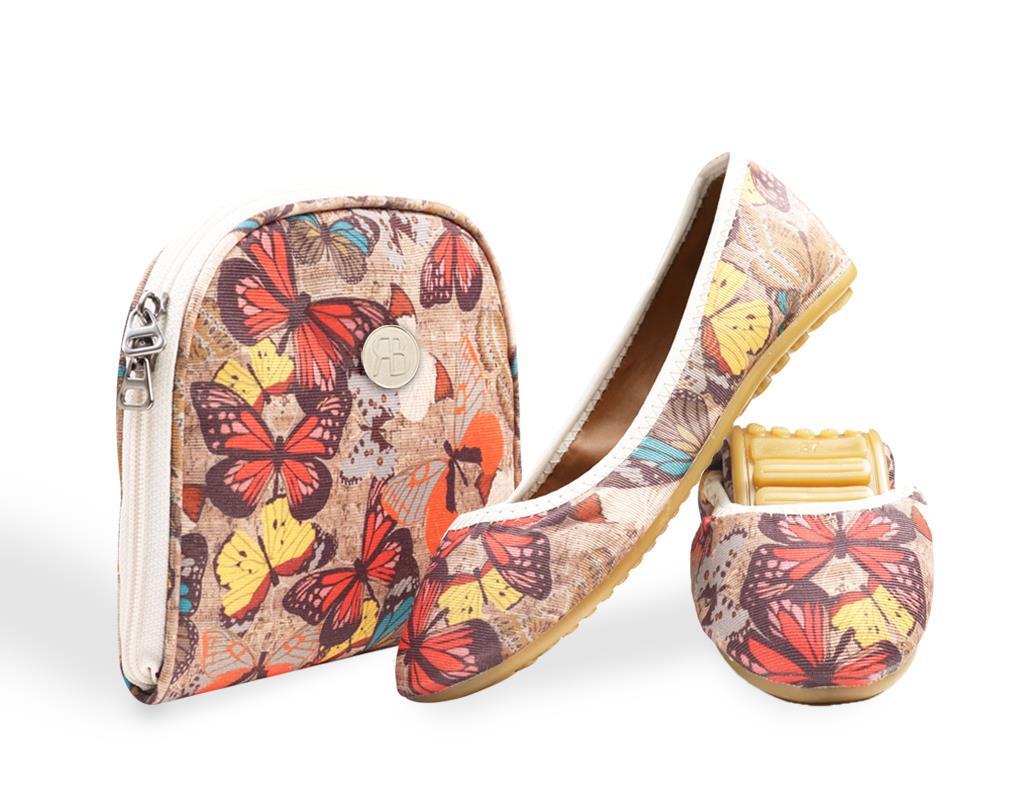 Rollbab Anthocharis Damone Kadın Babet Ayakkabı Çanta Set