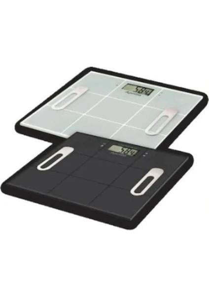 Aprilla Abs-1060 Vücut Yağ Ölçerli Dijital Cam Baskülü Siyah