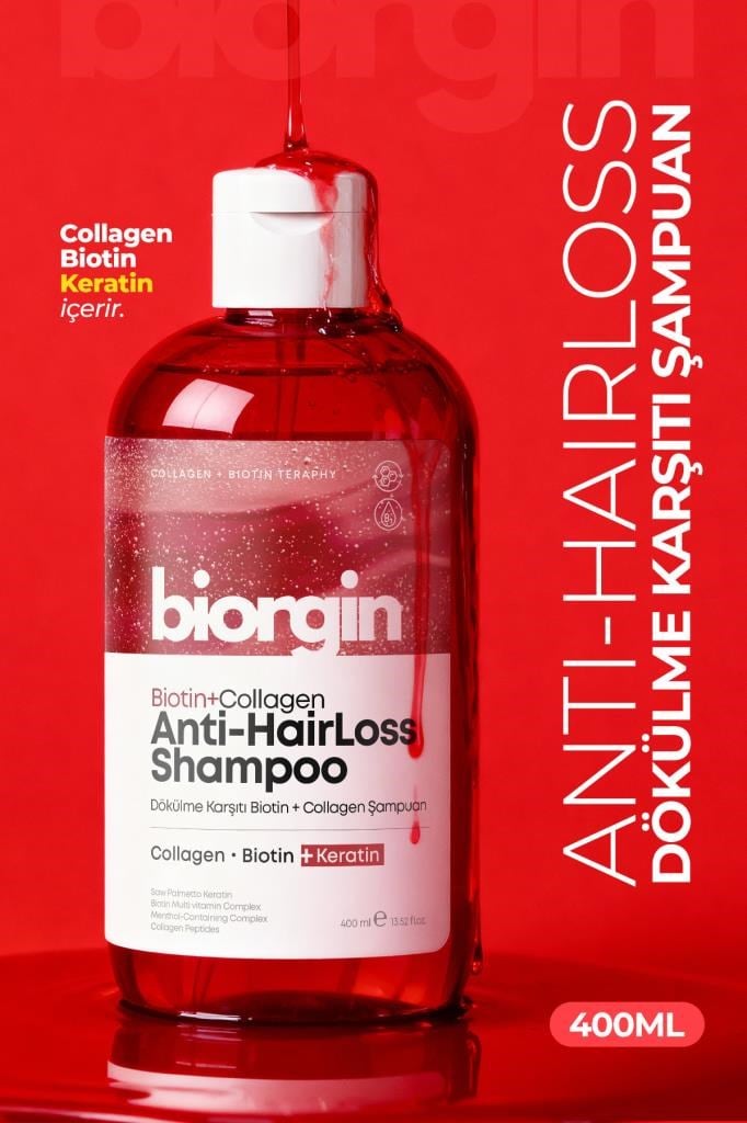 Biorgin Collagen+Biotin Anti Hairloss Şampuan 400 ml