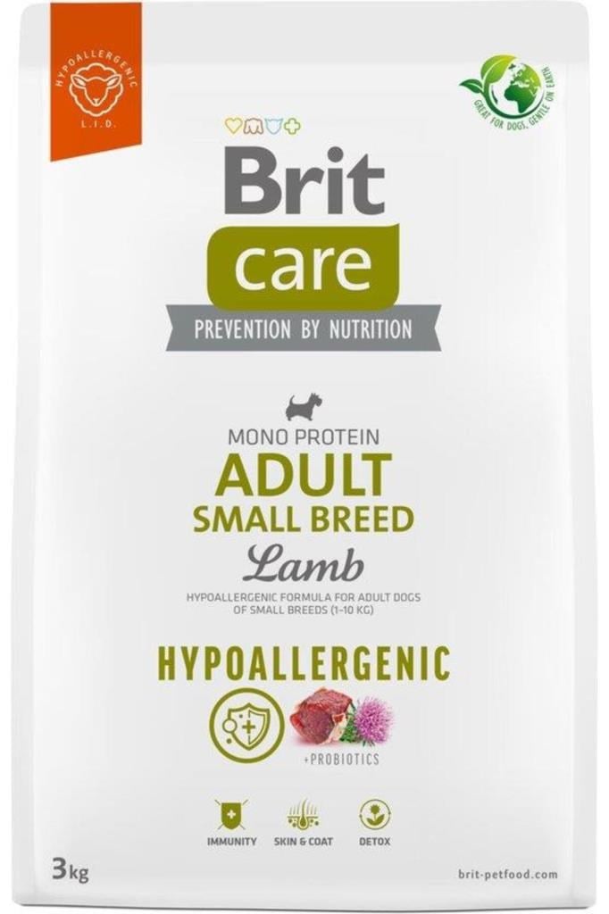 Brit Care Hipoalerjenik Kuzulu ve Pirinçli Küçük Irk Yetişkin Köpek Maması 3 Kg