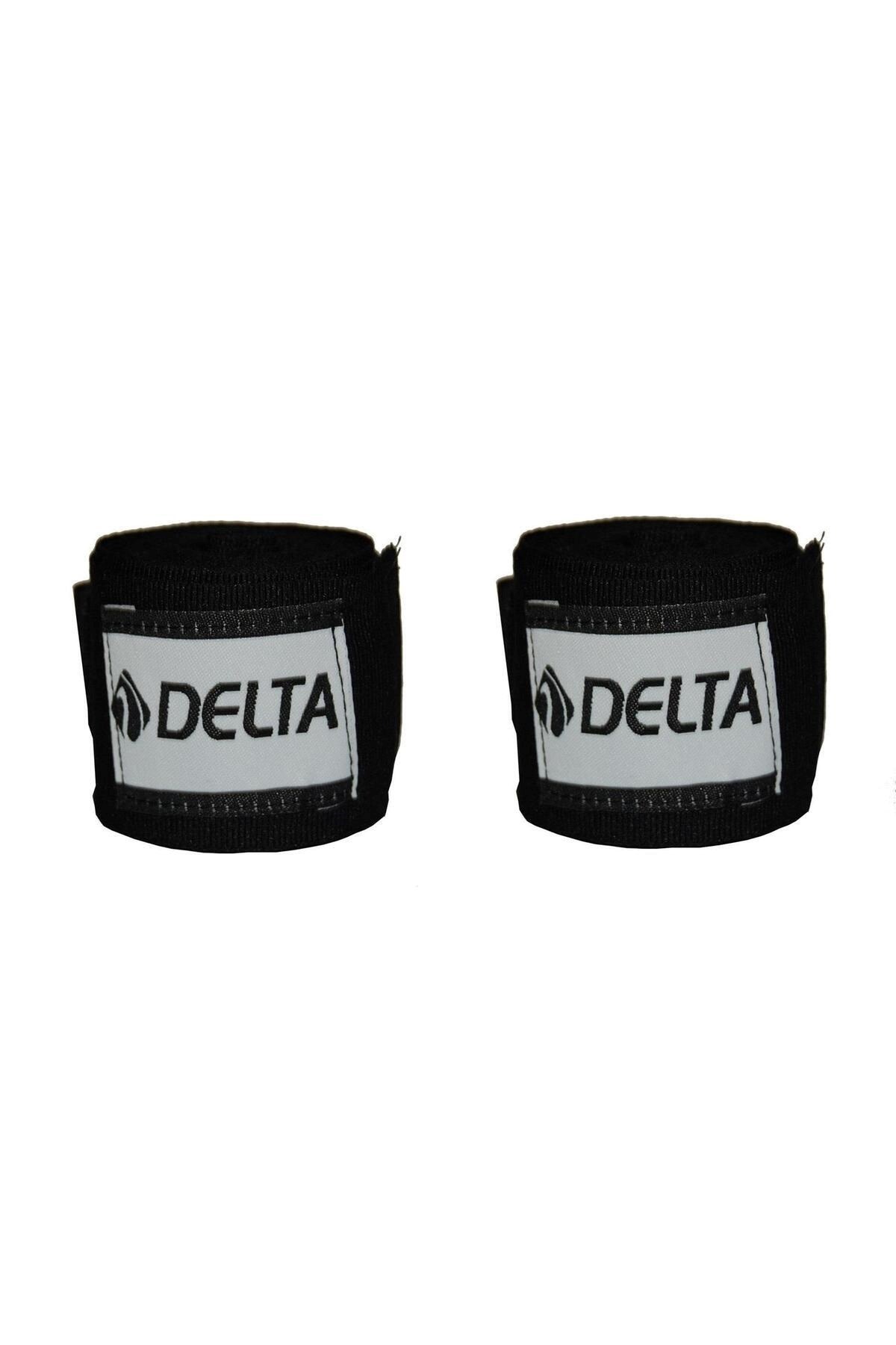 Delta Boks Kickbox Muay Thai Sanda El Bandajı 3,5 Metre x 2 Adet SBB 779 Siyah
