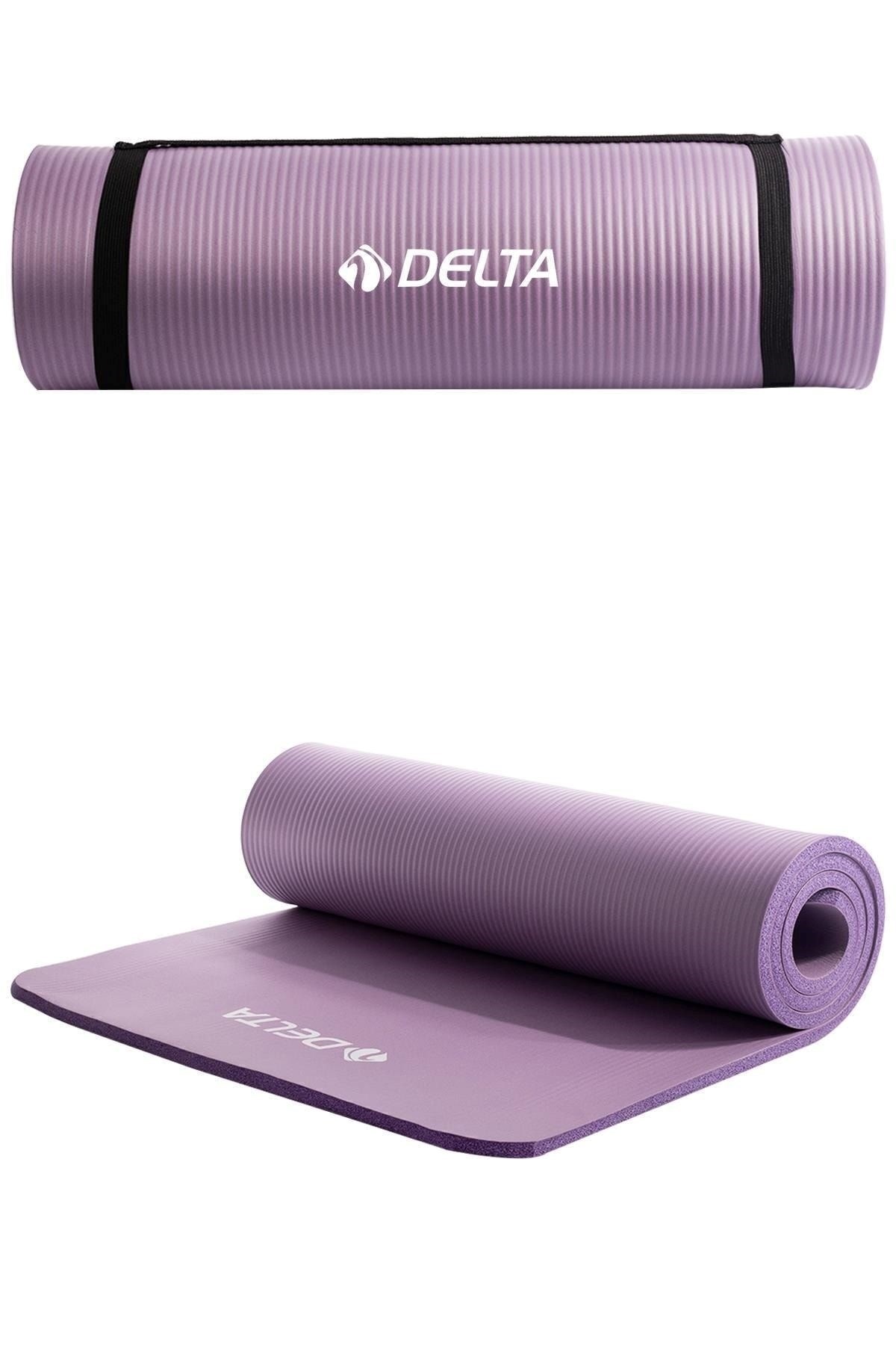 Delta Konfor Zemin 15 Mm Taşıma Askılı Pilates Minderi Yoga Matı -Mor
